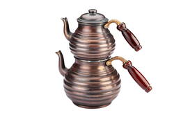 Dilimli Bakır Çaydanlık - 1