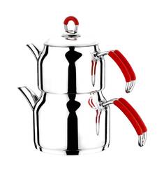 İmaj Kırmızı Silikon Kulp Çaydanlık - 1