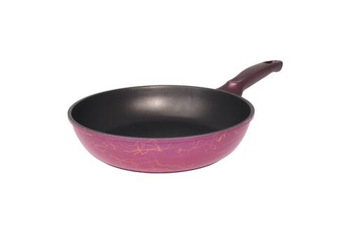 Ametist 26 cm Bakalit Kulp Bordo Döküm Tava - 1