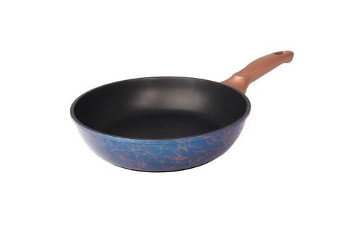 Ametist 26 cm Bakalit Kulp Mavi Döküm Tava - 1