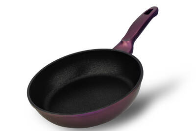 Ametist 26 cm Bakalit Kulp Bordo Döküm Tava - 1