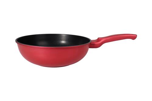 Ametist 28 cm Bakalit Kulp Bordo Wok Döküm Tava - 3