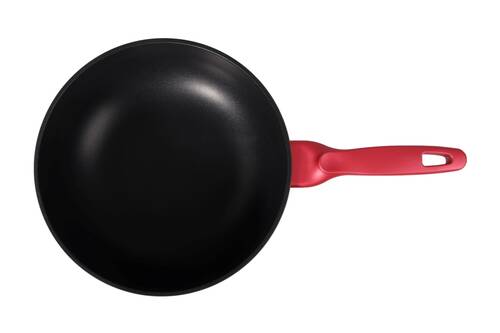 Ametist 28 cm Bakalit Kulp Bordo Wok Döküm Tava - 2