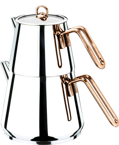 Piramit Metal Kulp Çaydanlık - 1