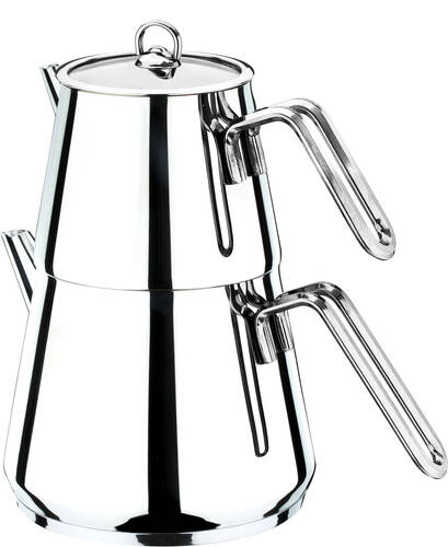 Piramit Metal Kulp Çaydanlık - 2
