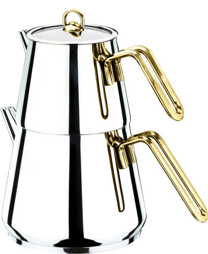 Piramit Metal Kulp Çaydanlık - 3
